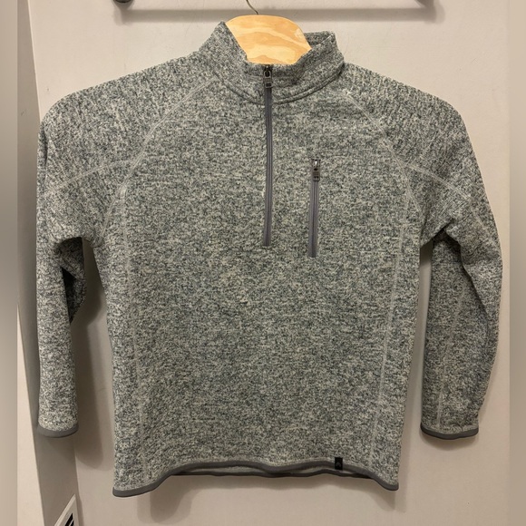 Ash & Erie Fleece Jacket Men's Medium Light Gray Full Zip High Neck - Picture 1 of 9